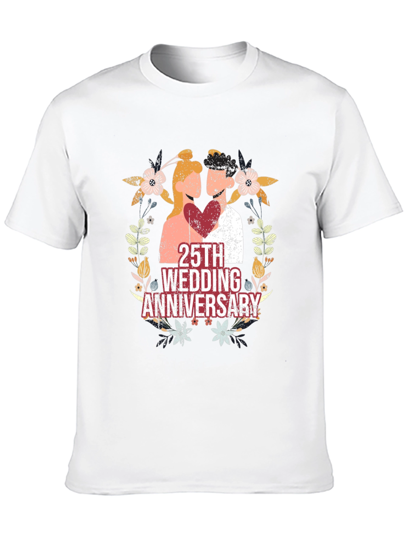 25th Wedding Anniversary Graphic Tee