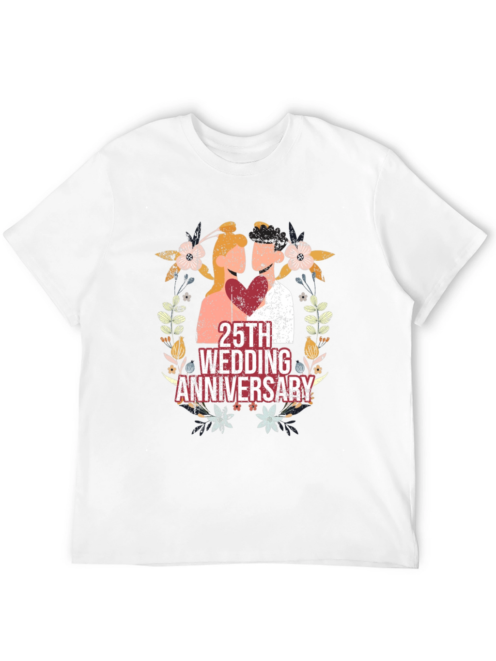 25th Wedding Anniversary Graphic Tee