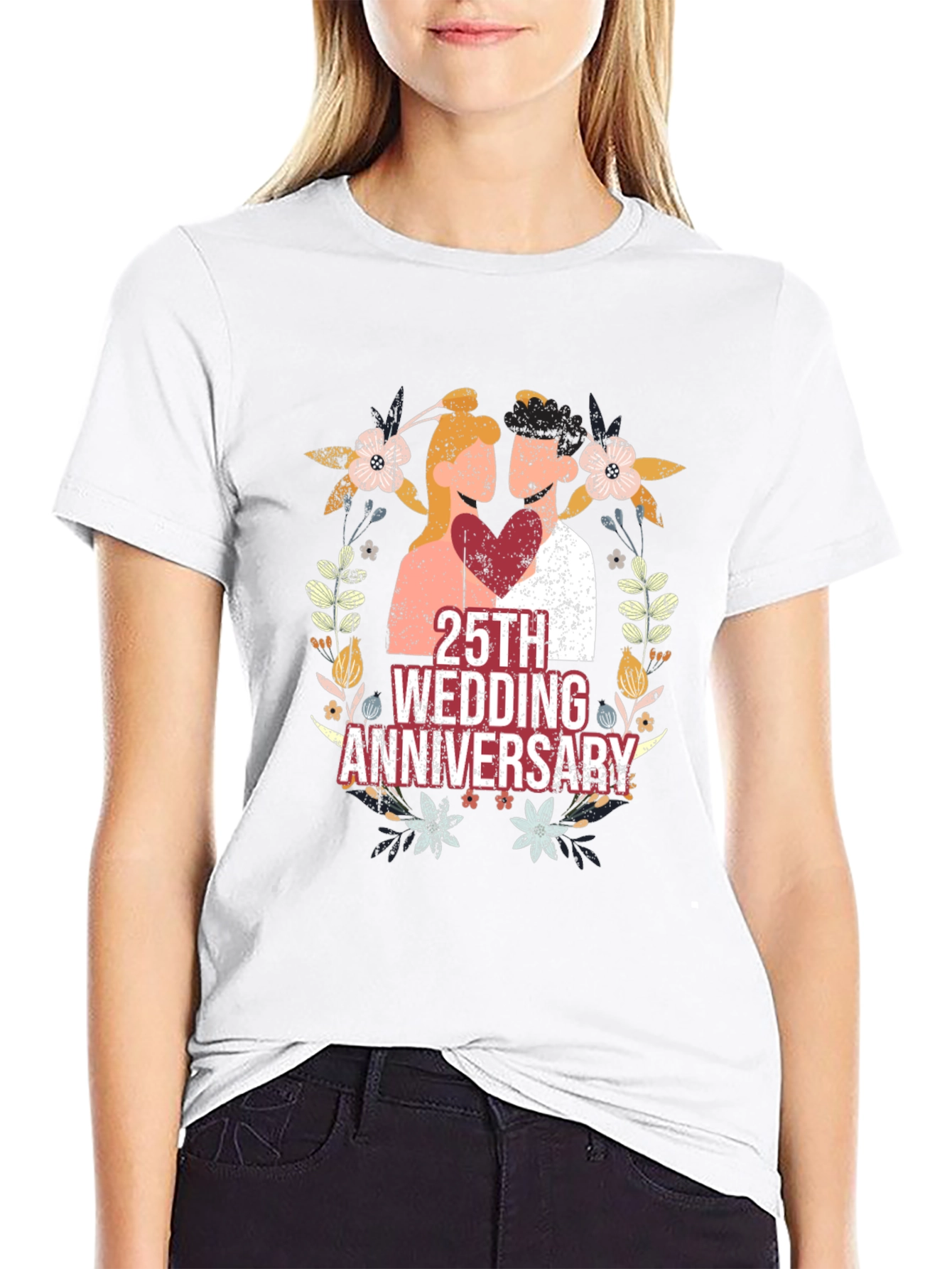 25th Wedding Anniversary Graphic Tee