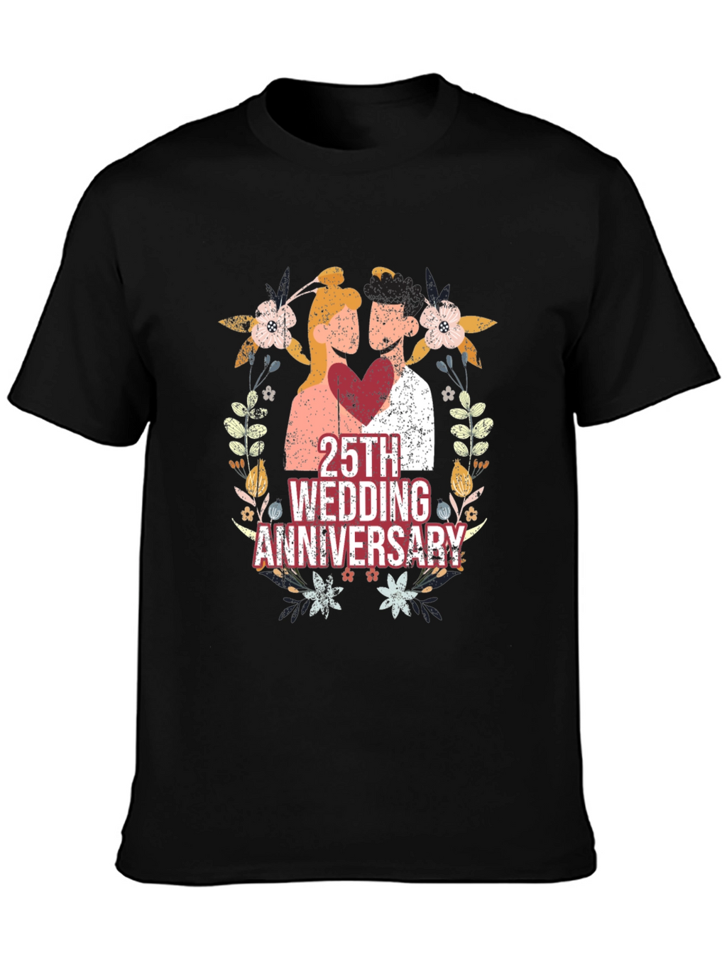 25th Wedding Anniversary Graphic Tee