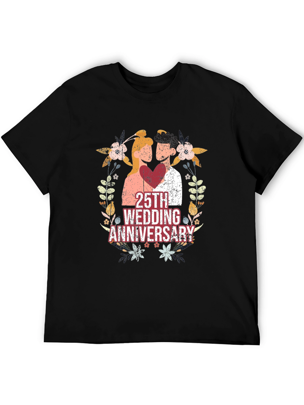 25th Wedding Anniversary Graphic Tee