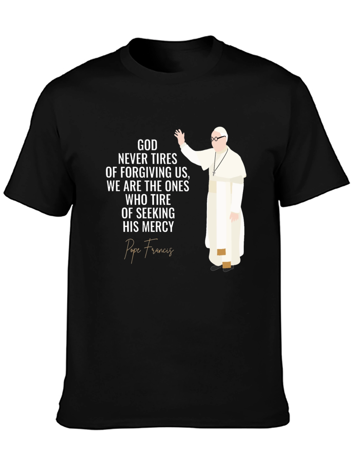 Pope Francis Mercy Graphic Tee