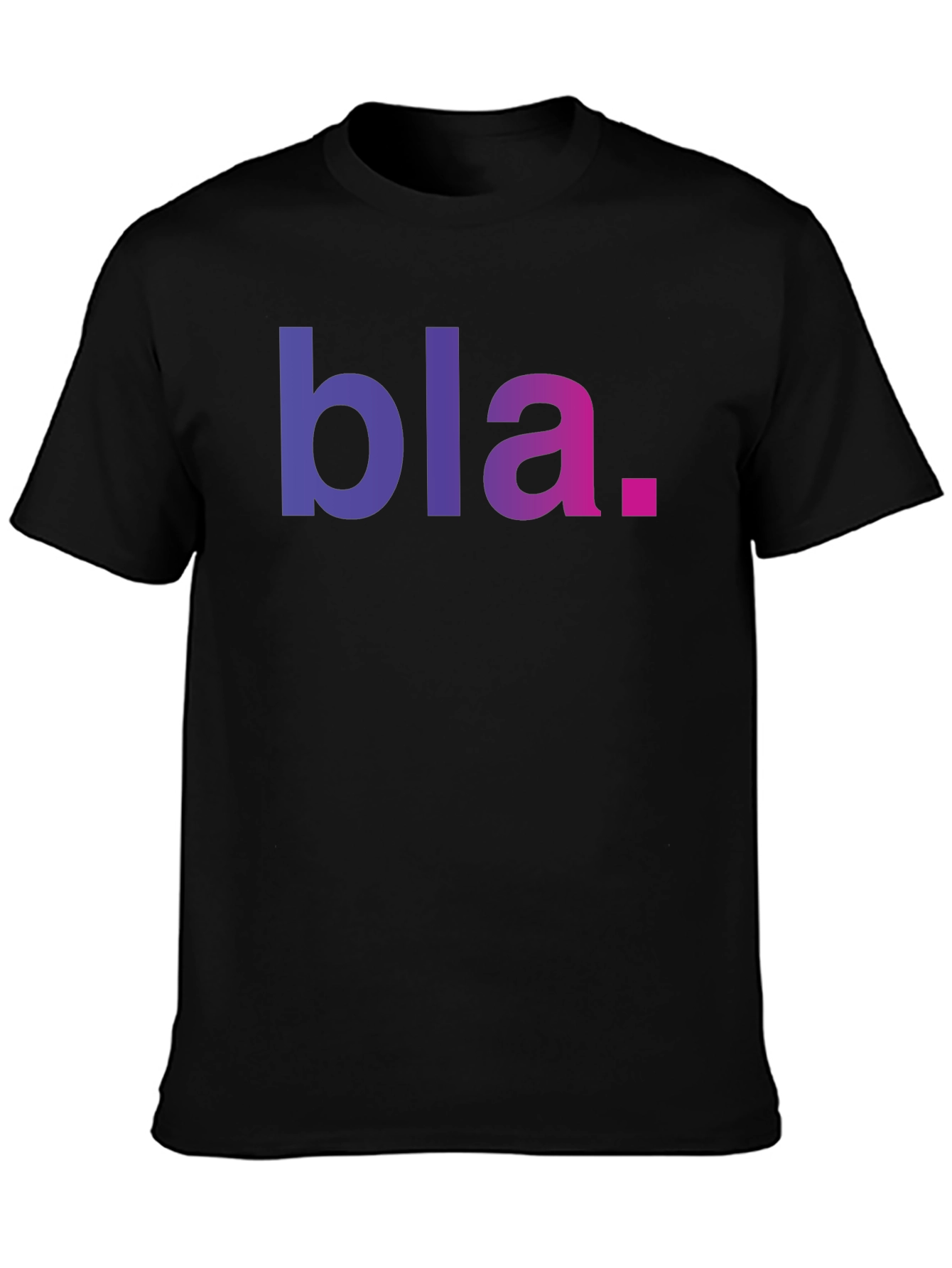 Bla Graphic Tee - Black Casual T-Shirt