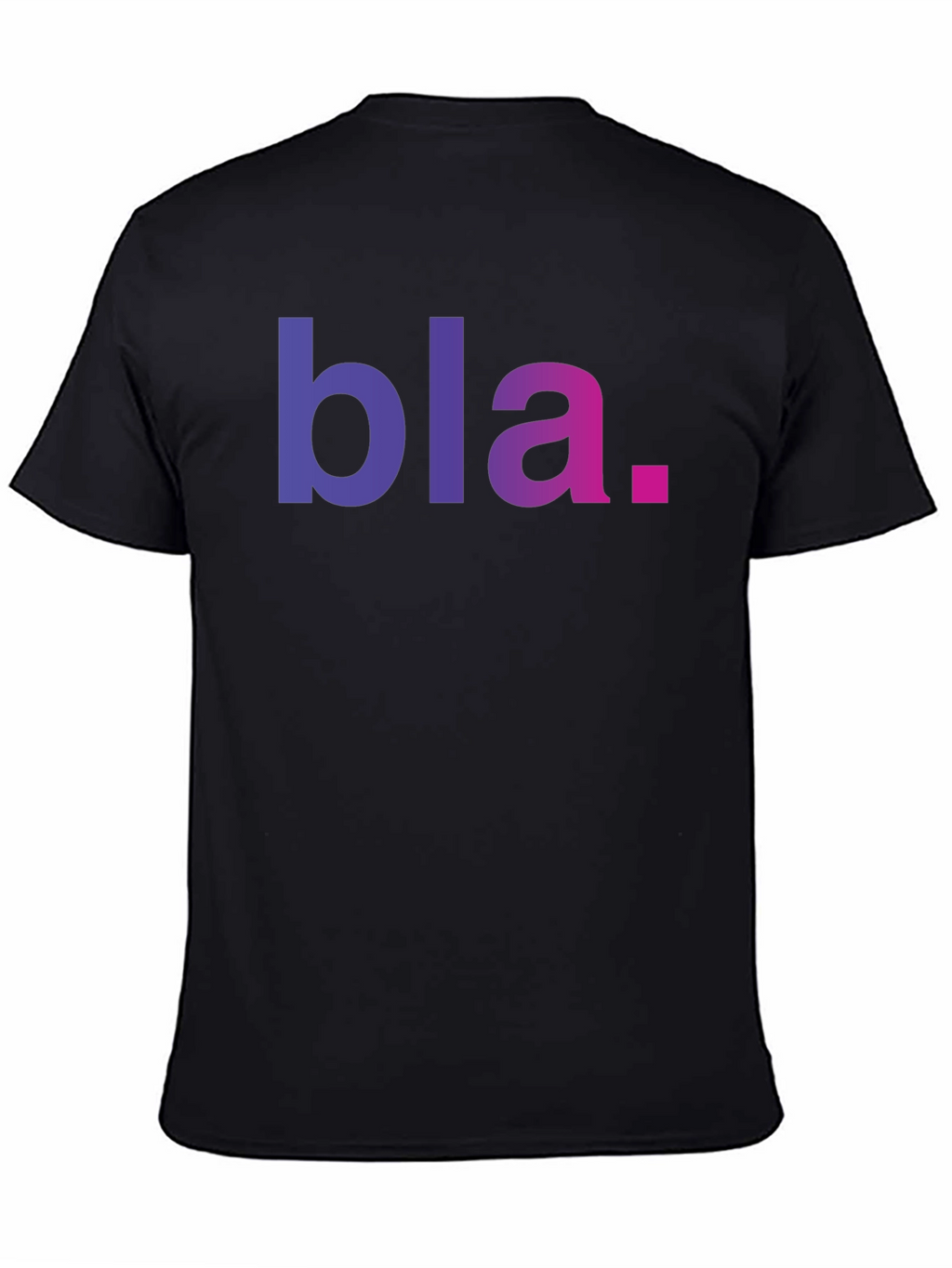 Bla Graphic Tee - Black Casual T-Shirt