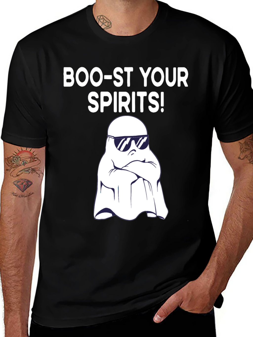 Boo-st Your Spirits Ghost T-Shirt