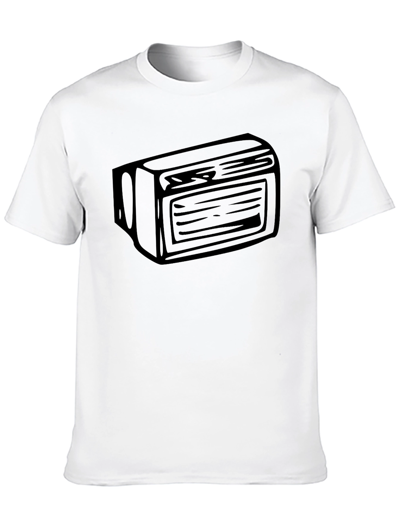 Retro Cassette Tape Graphic Tee - Classic Style