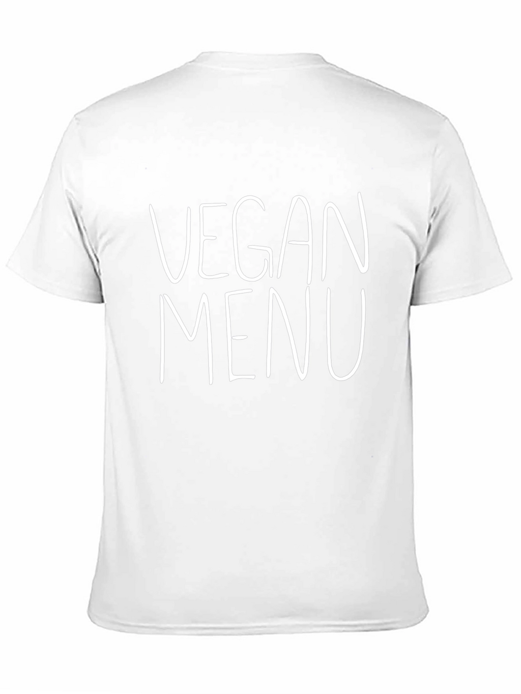 Vegan Menu Graphic Print T-Shirt - Black