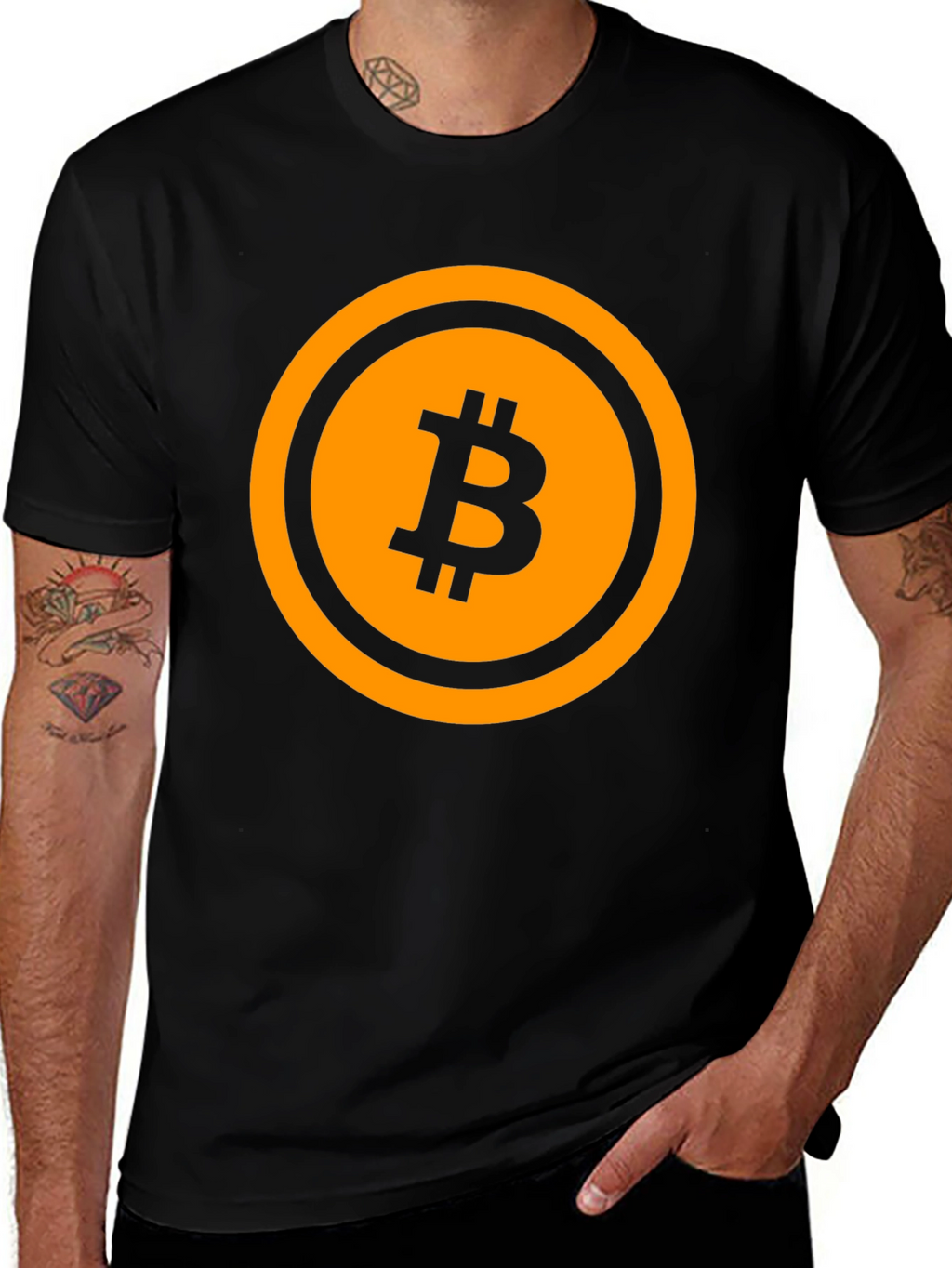 Bitcoin Black T-Shirt - Crypto Currency Tee