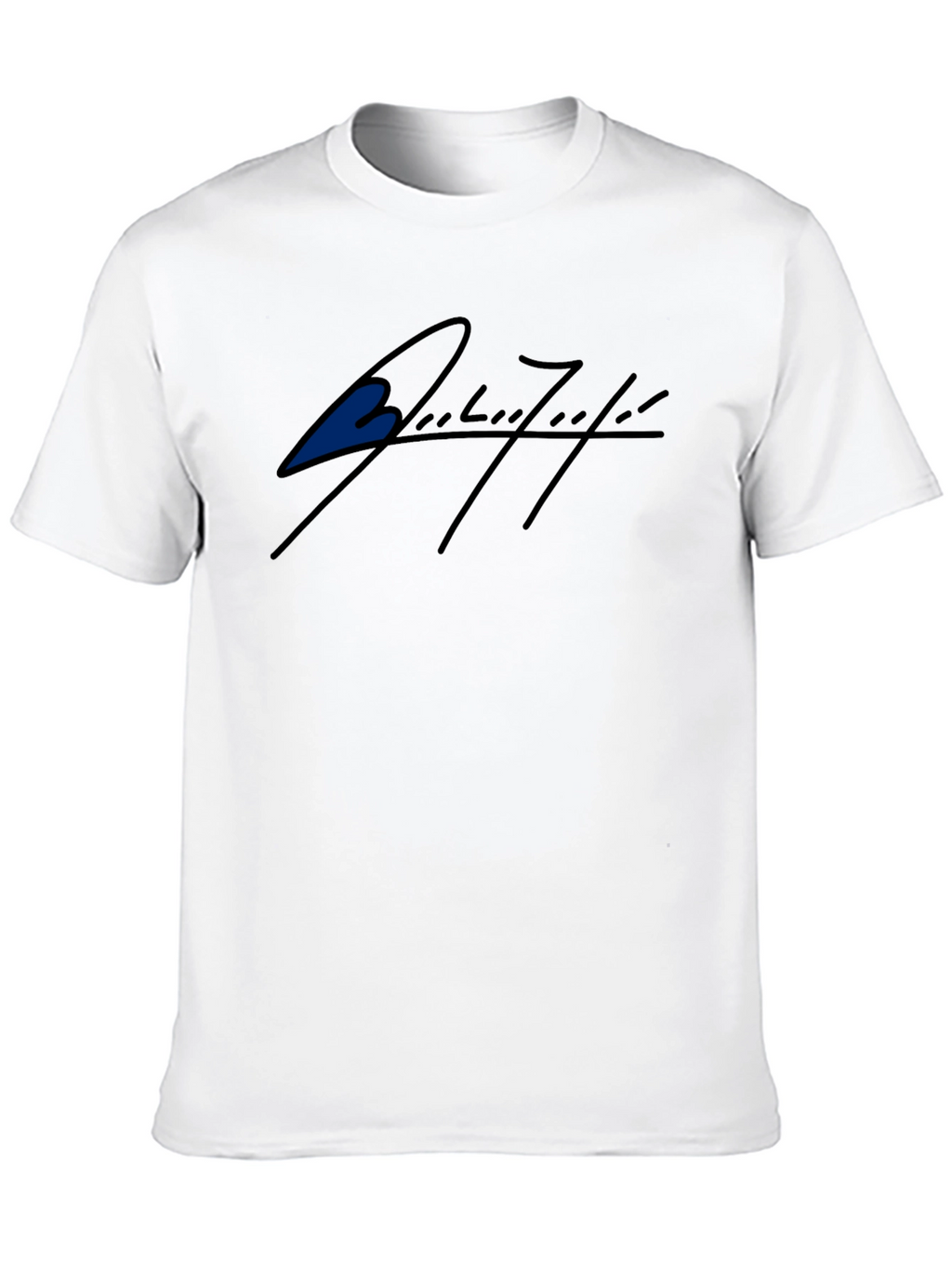 Black T-Shirt with Stylish Signature Graphic