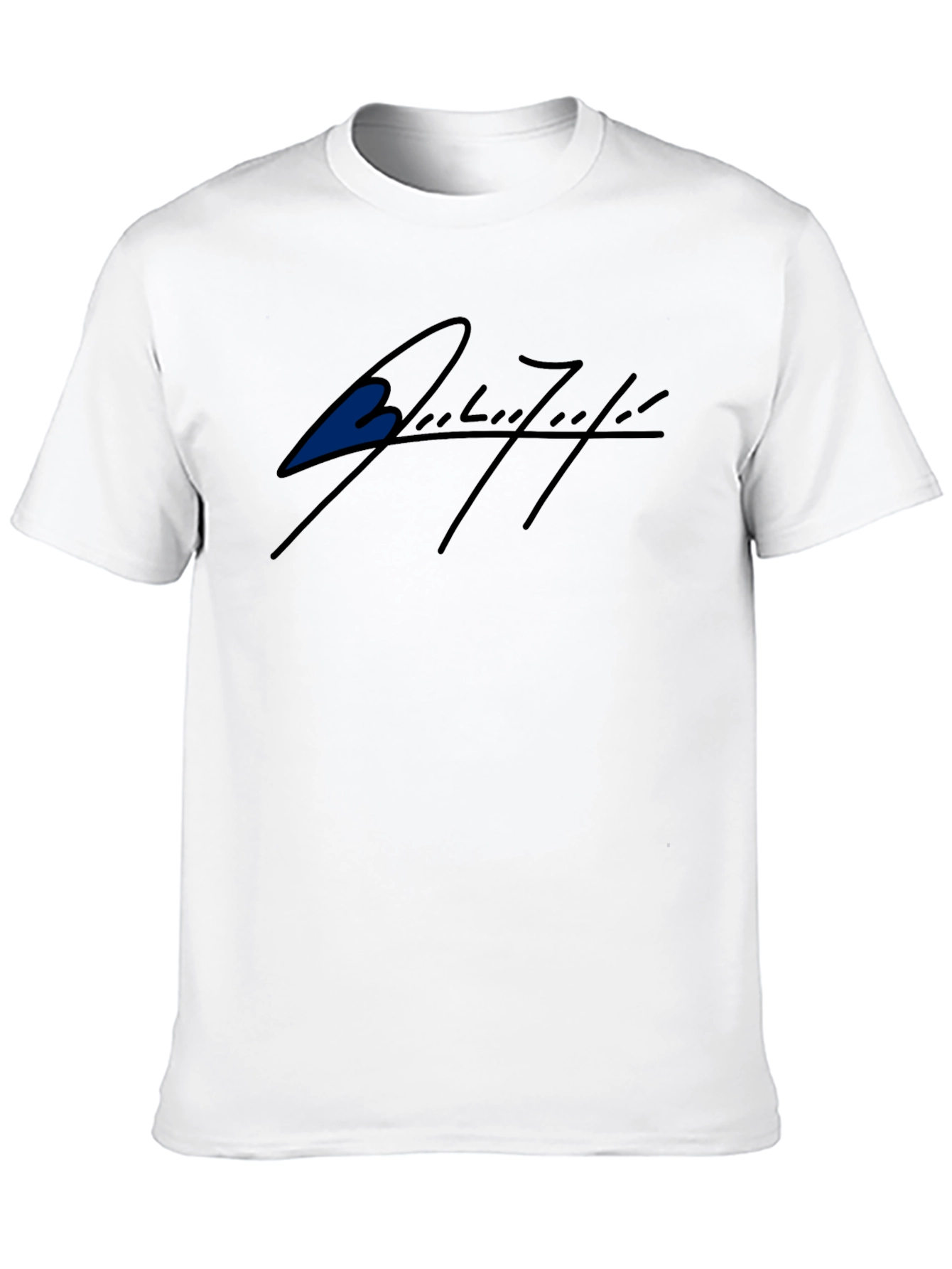 Black T-Shirt with Stylish Signature Graphic