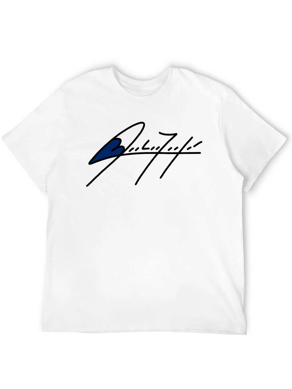 Black T-Shirt with Stylish Signature Graphic