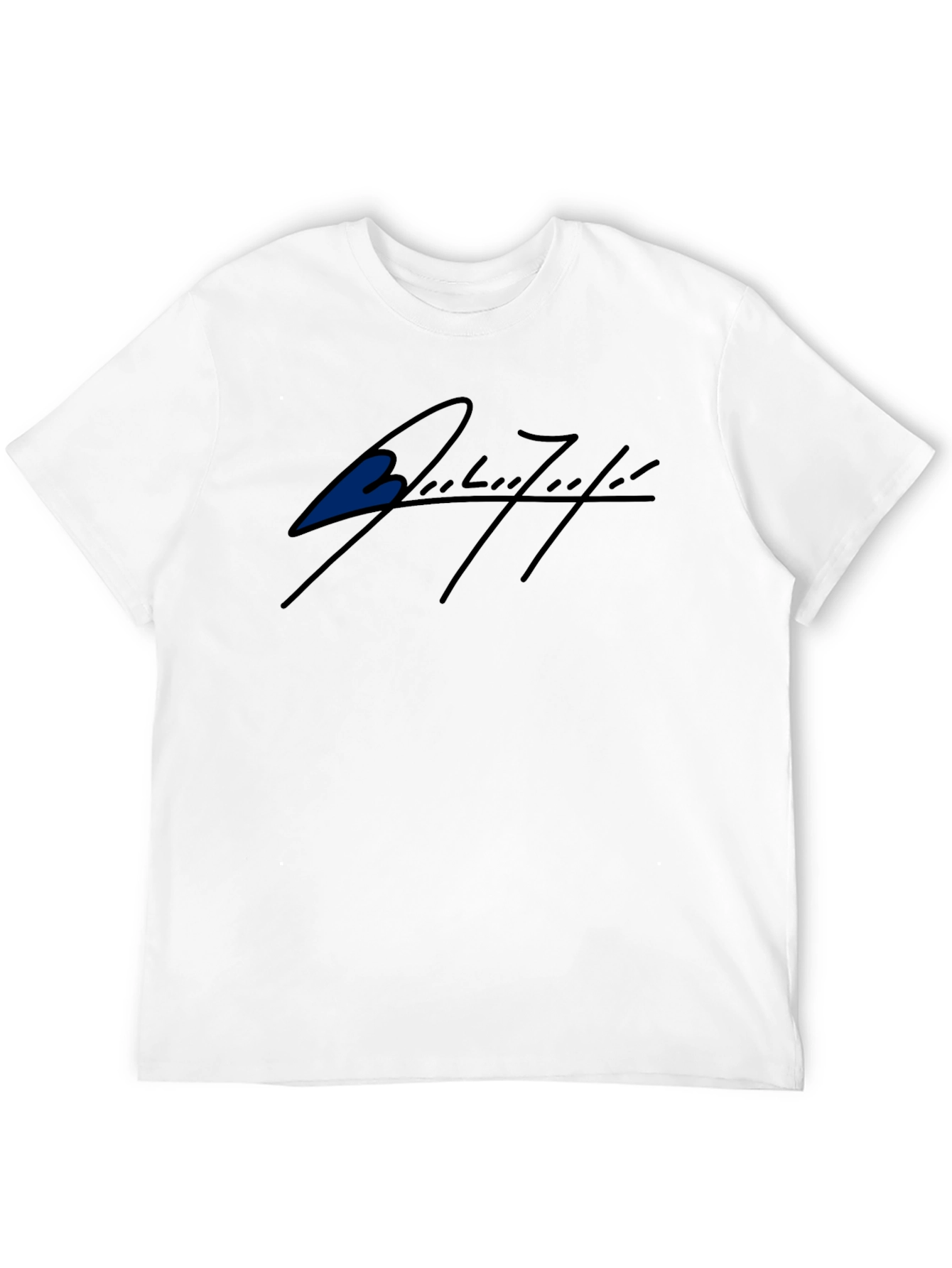 Black T-Shirt with Stylish Signature Graphic