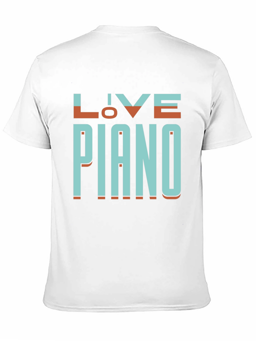 Live Piano Black Graphic Tee