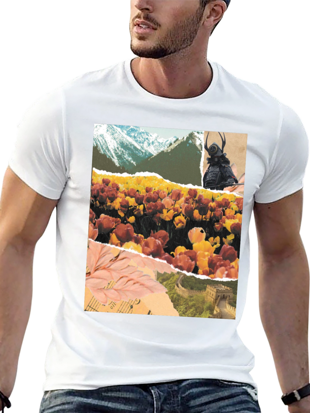 Art Collage Graphic T-Shirt