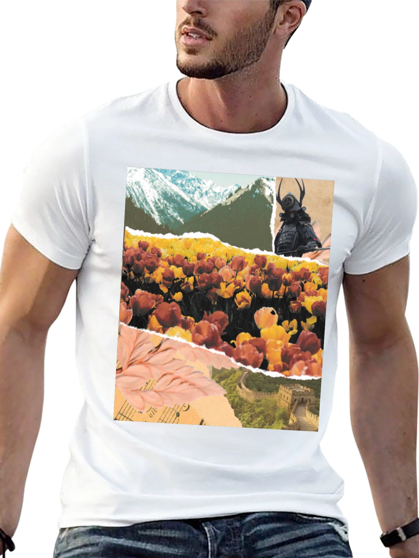 Art Collage Graphic T-Shirt