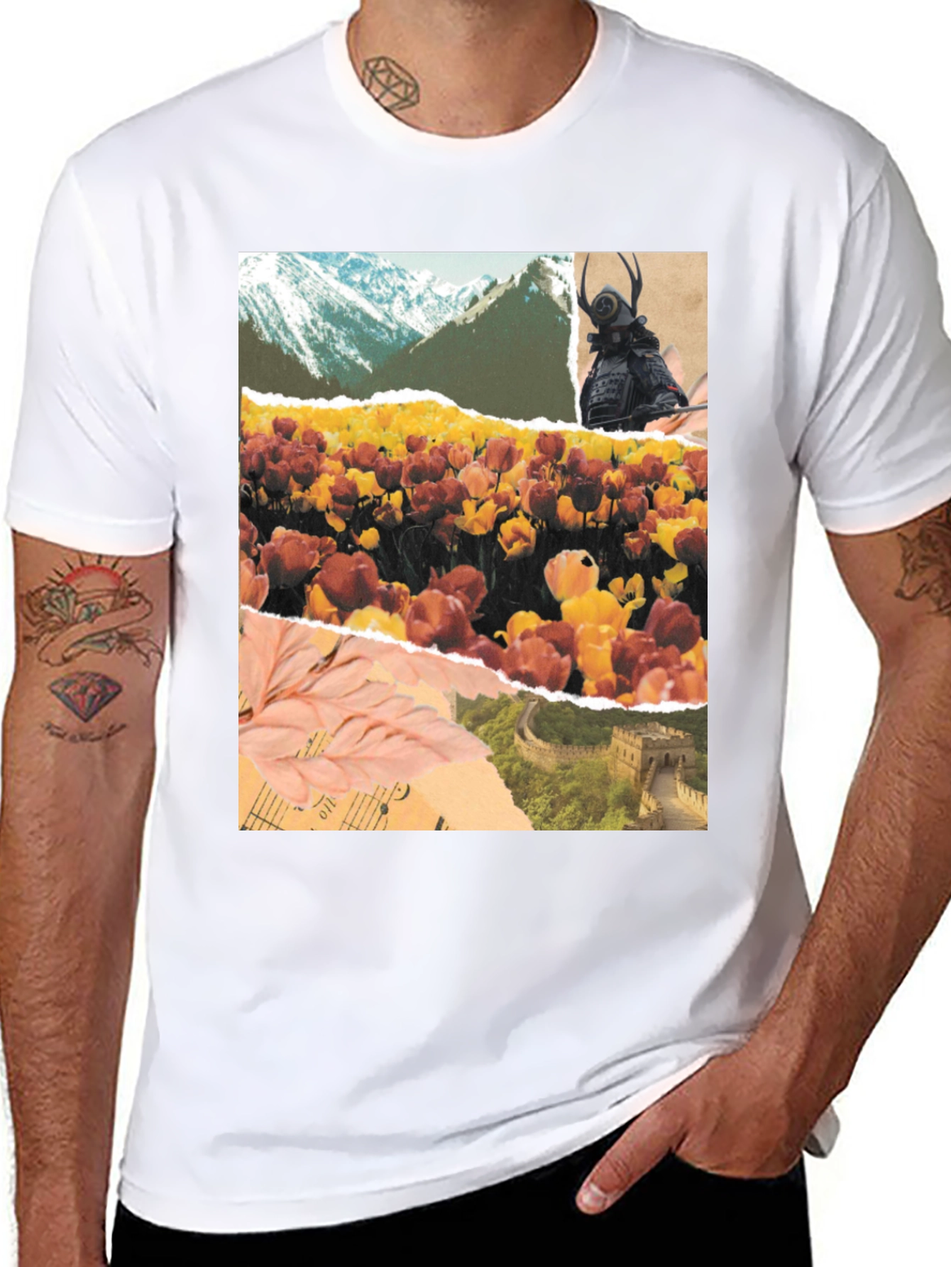 Art Collage Graphic T-Shirt