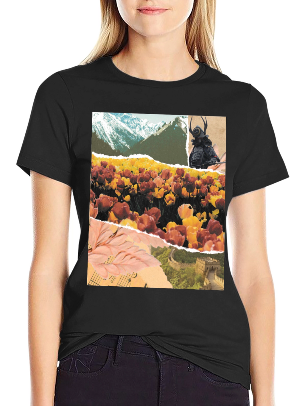 Art Collage Graphic T-Shirt