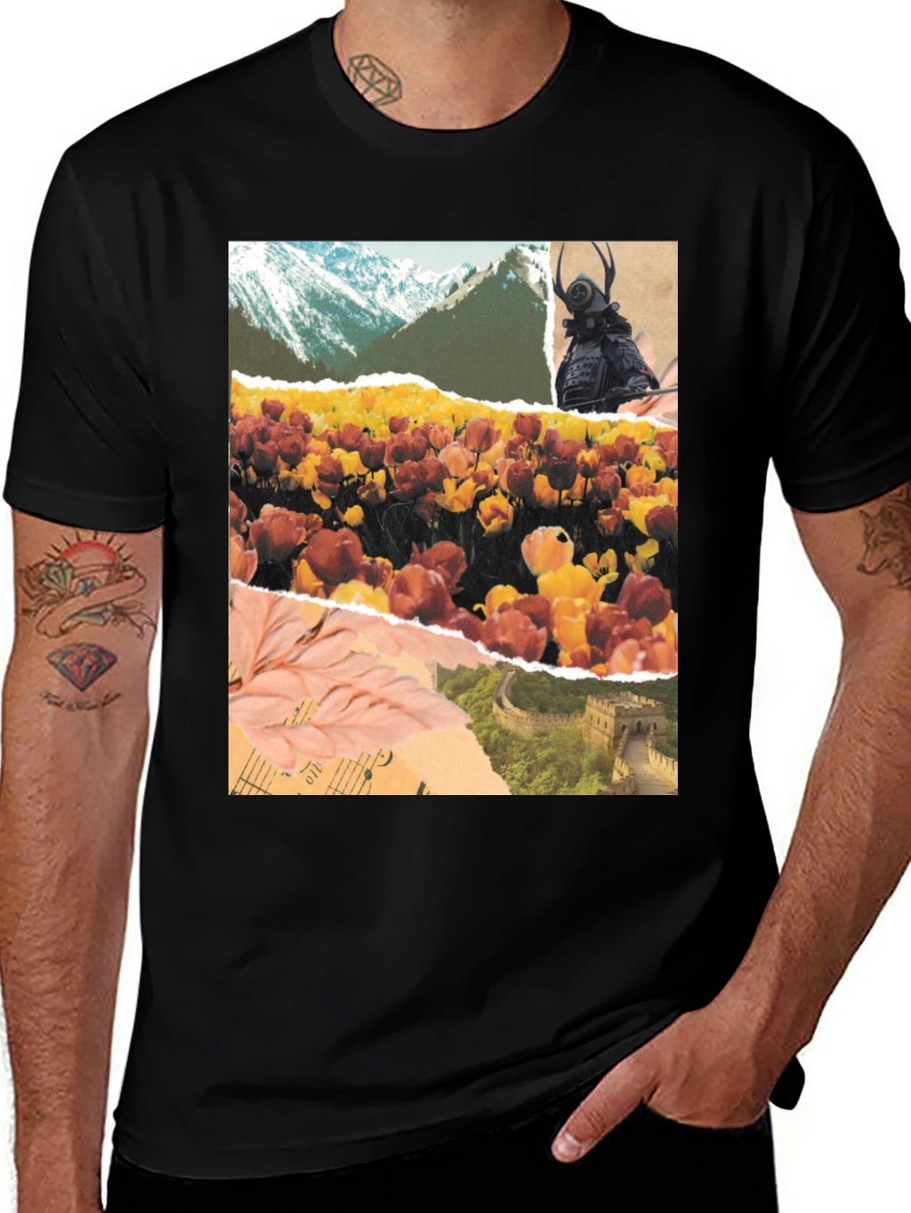 Art Collage Graphic T-Shirt