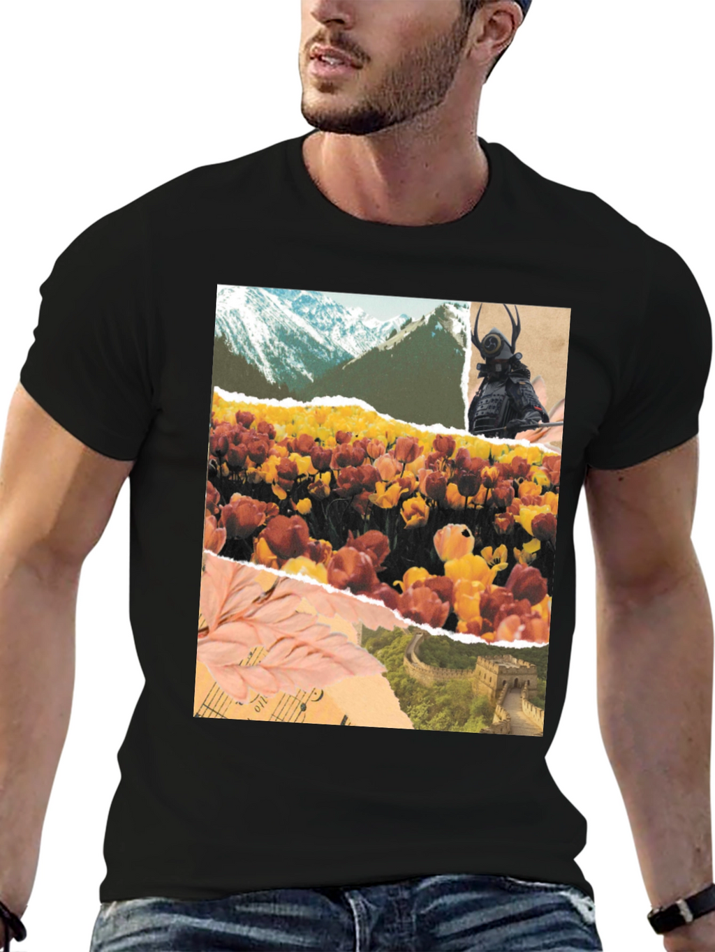 Art Collage Graphic T-Shirt