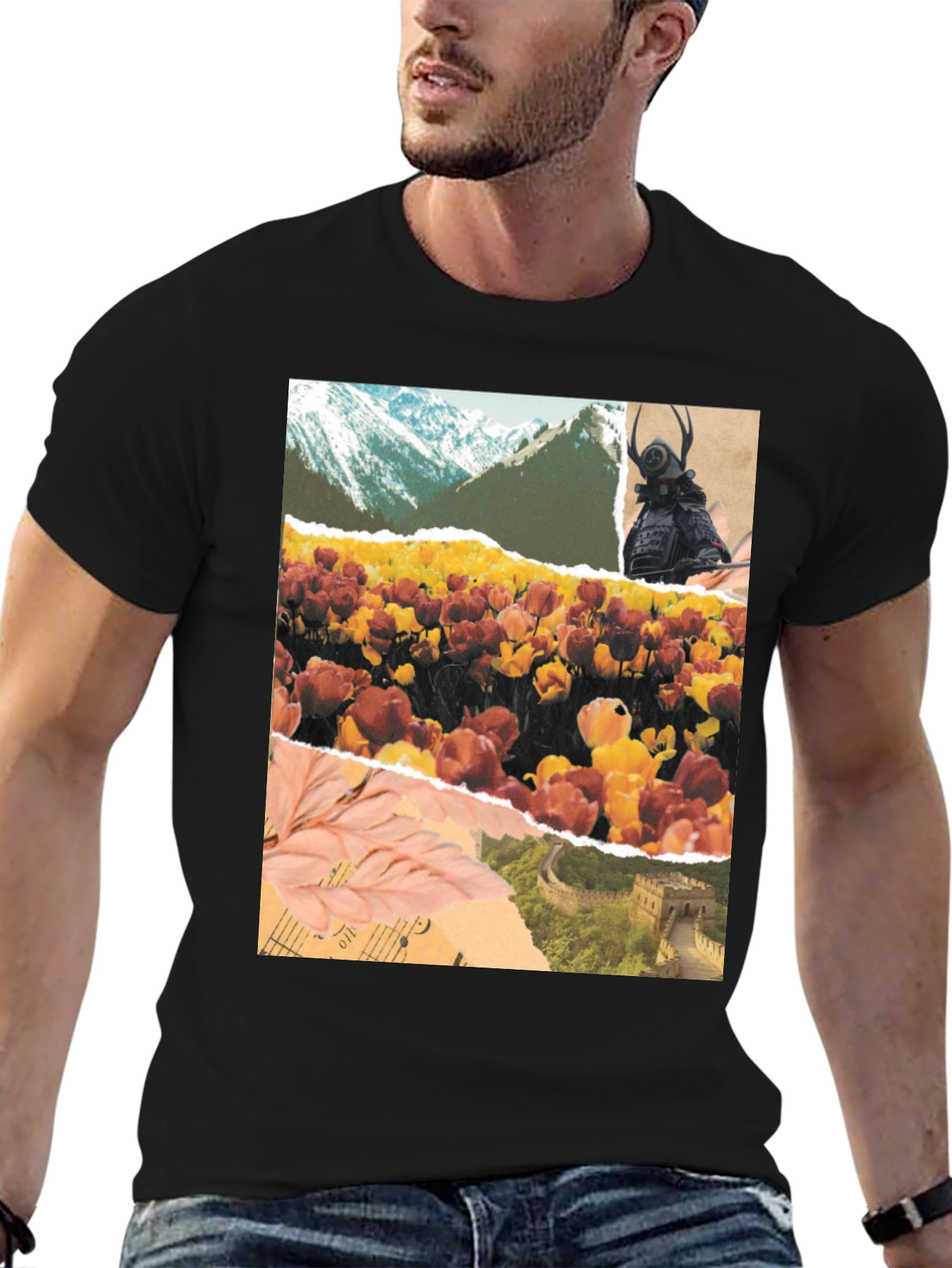 Art Collage Graphic T-Shirt