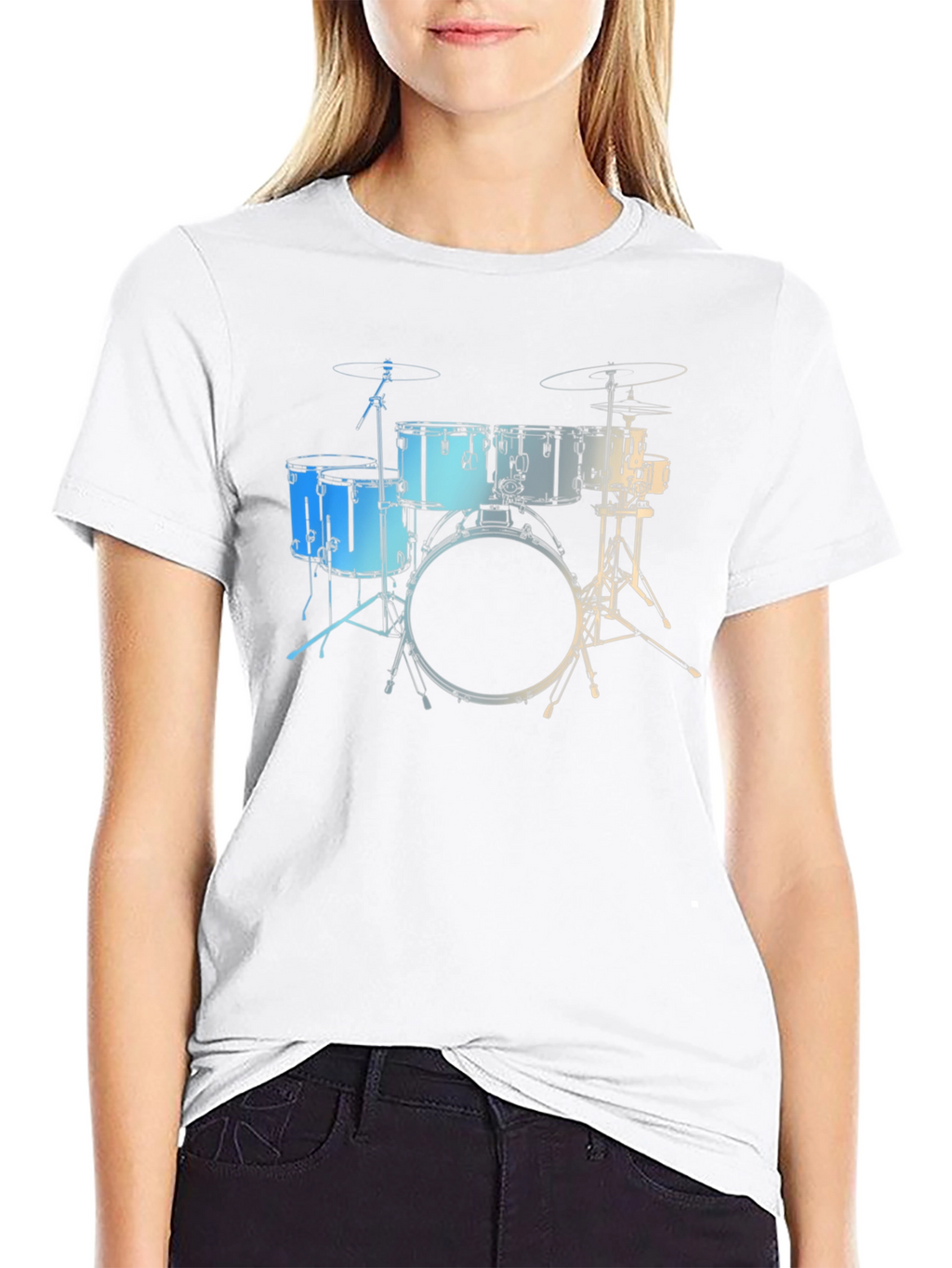 Drum Set Graphic Tee - Musicians Style