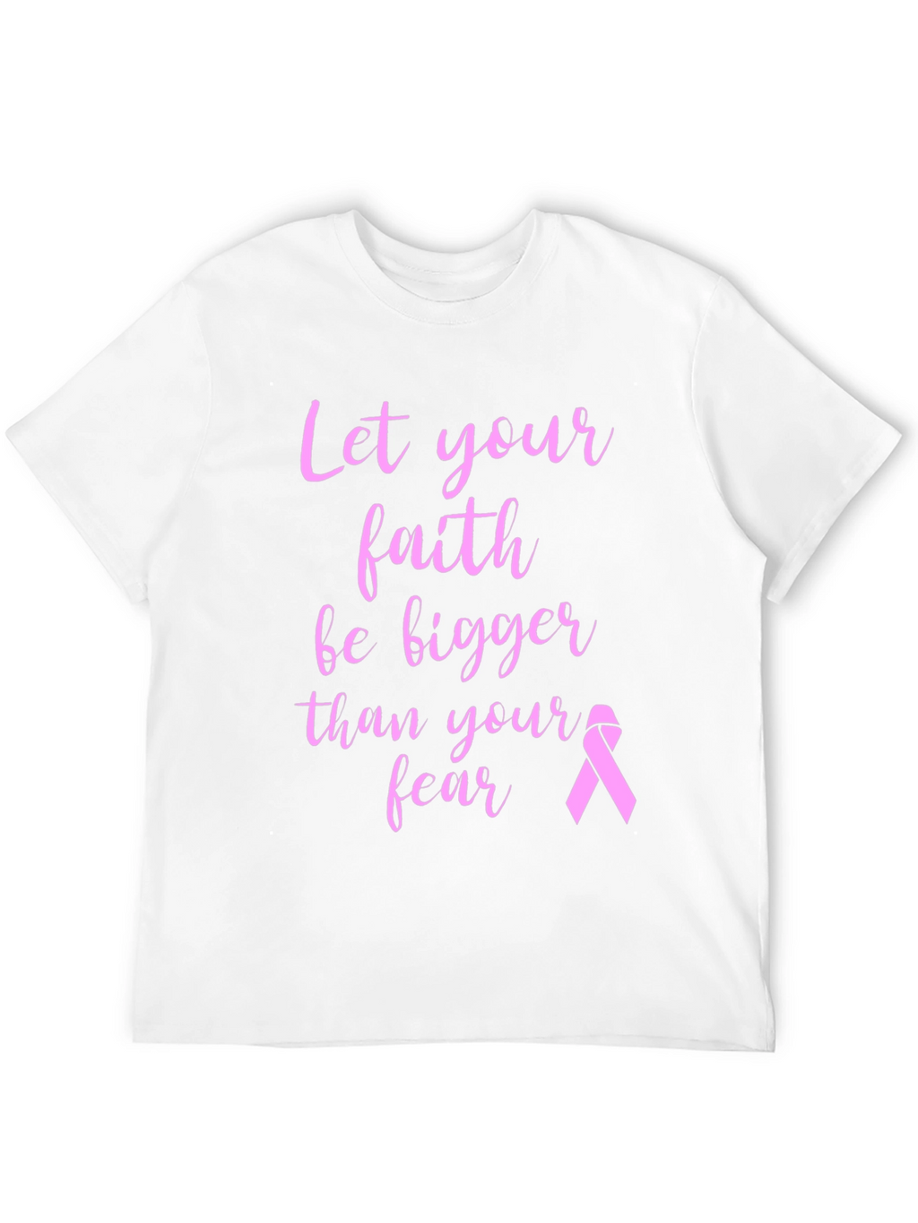 Faith Over Fear Breast Cancer Awareness T-Shirt
