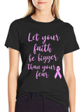 Faith Over Fear Breast Cancer Awareness T-Shirt