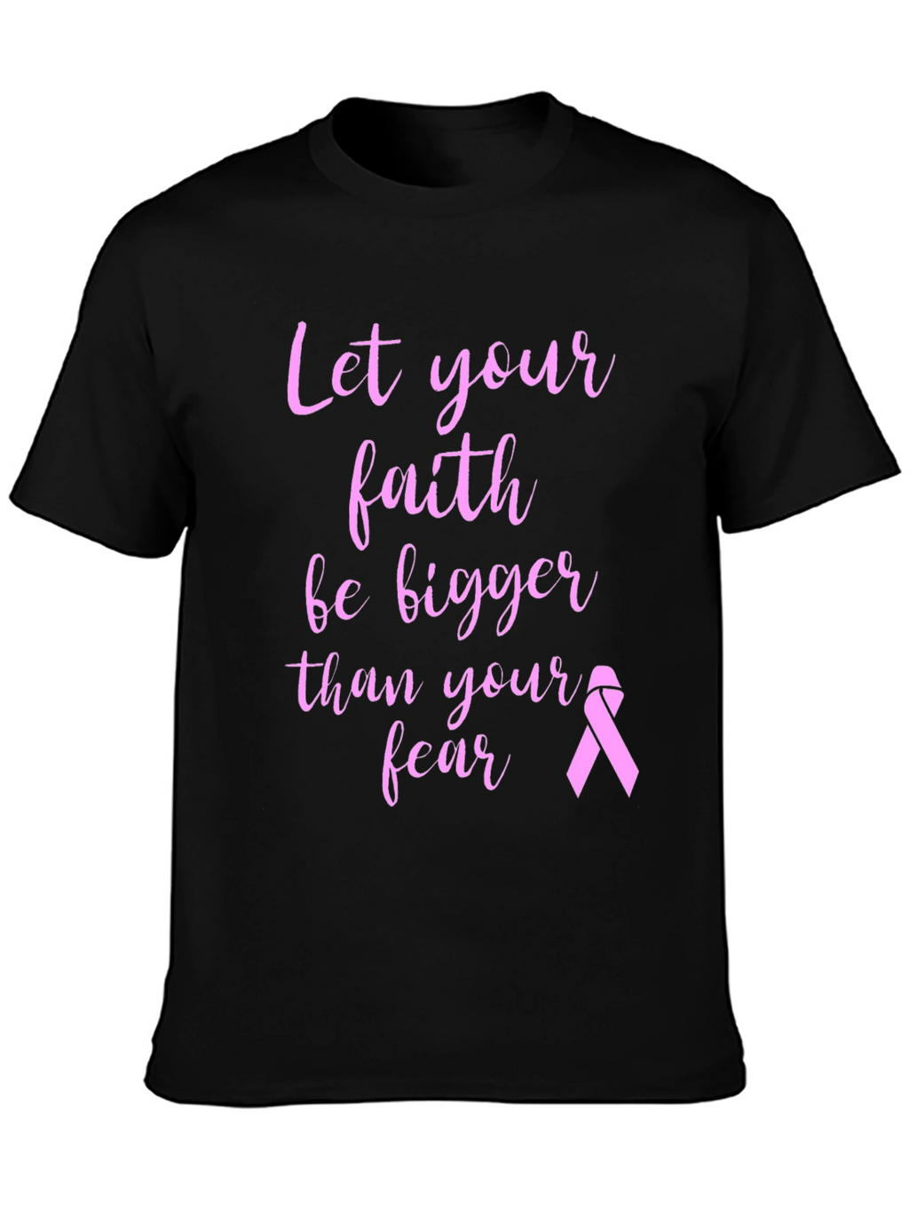 Faith Over Fear Breast Cancer Awareness T-Shirt