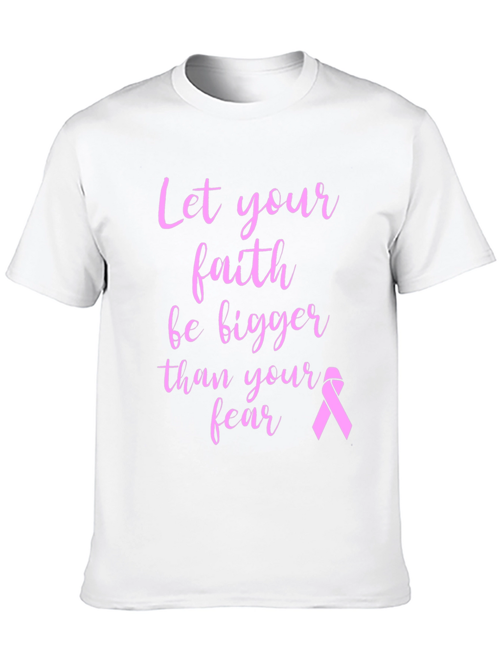 Faith Over Fear Breast Cancer Awareness T-Shirt