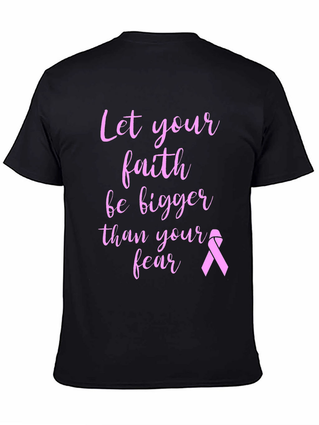Faith Over Fear Breast Cancer Awareness T-Shirt