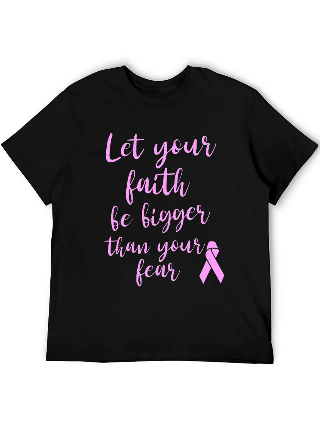 Faith Over Fear Breast Cancer Awareness T-Shirt