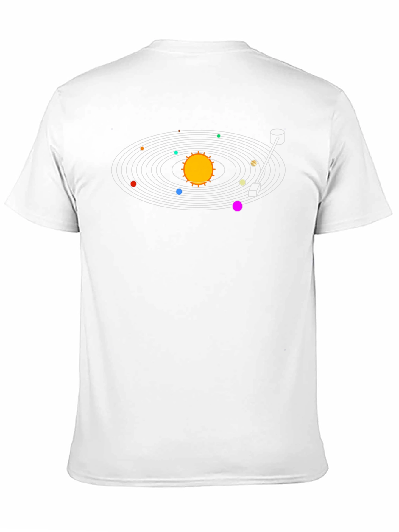 Solar System Turntable Graphic T-Shirt