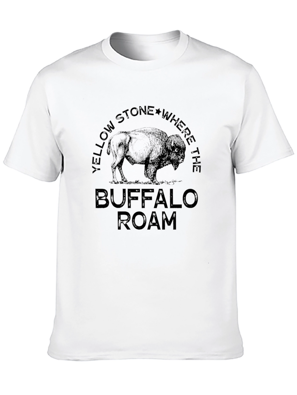 Yellowstone Buffalo Roam Black Graphic Tee