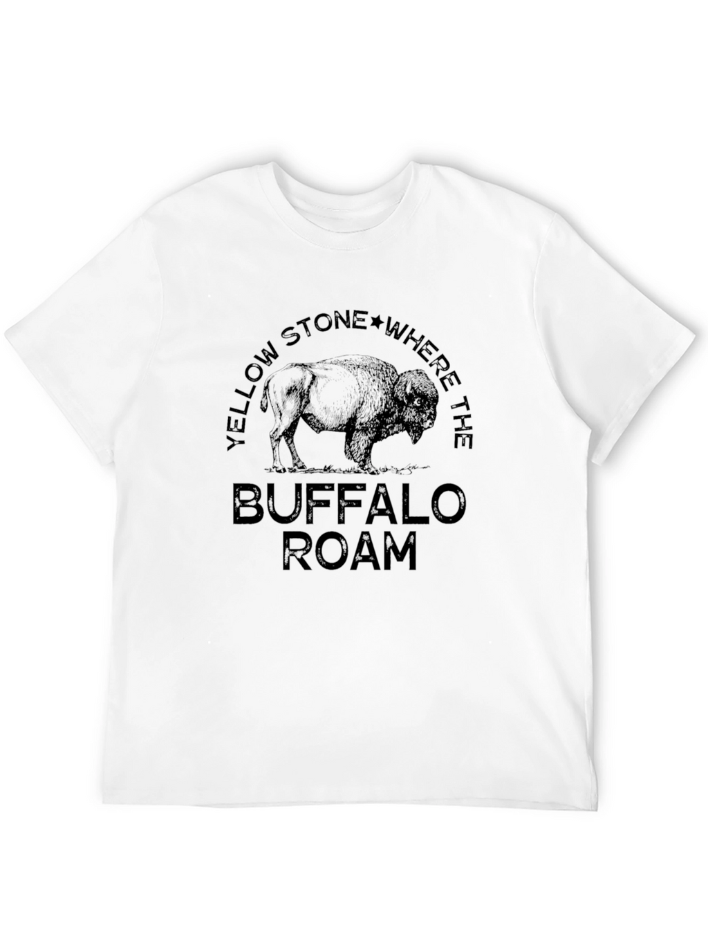 Yellowstone Buffalo Roam Black Graphic Tee