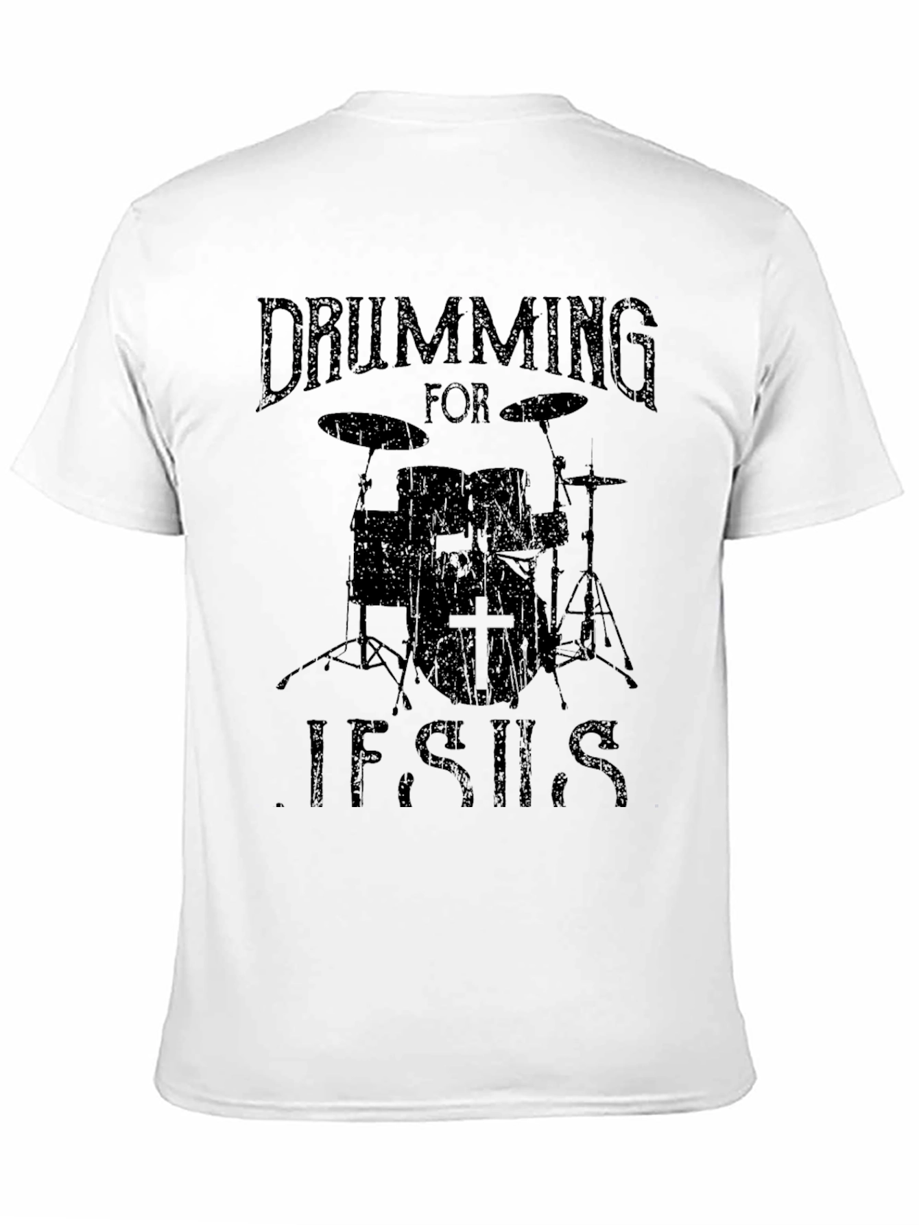 Drumming for Jesus Black T-Shirt