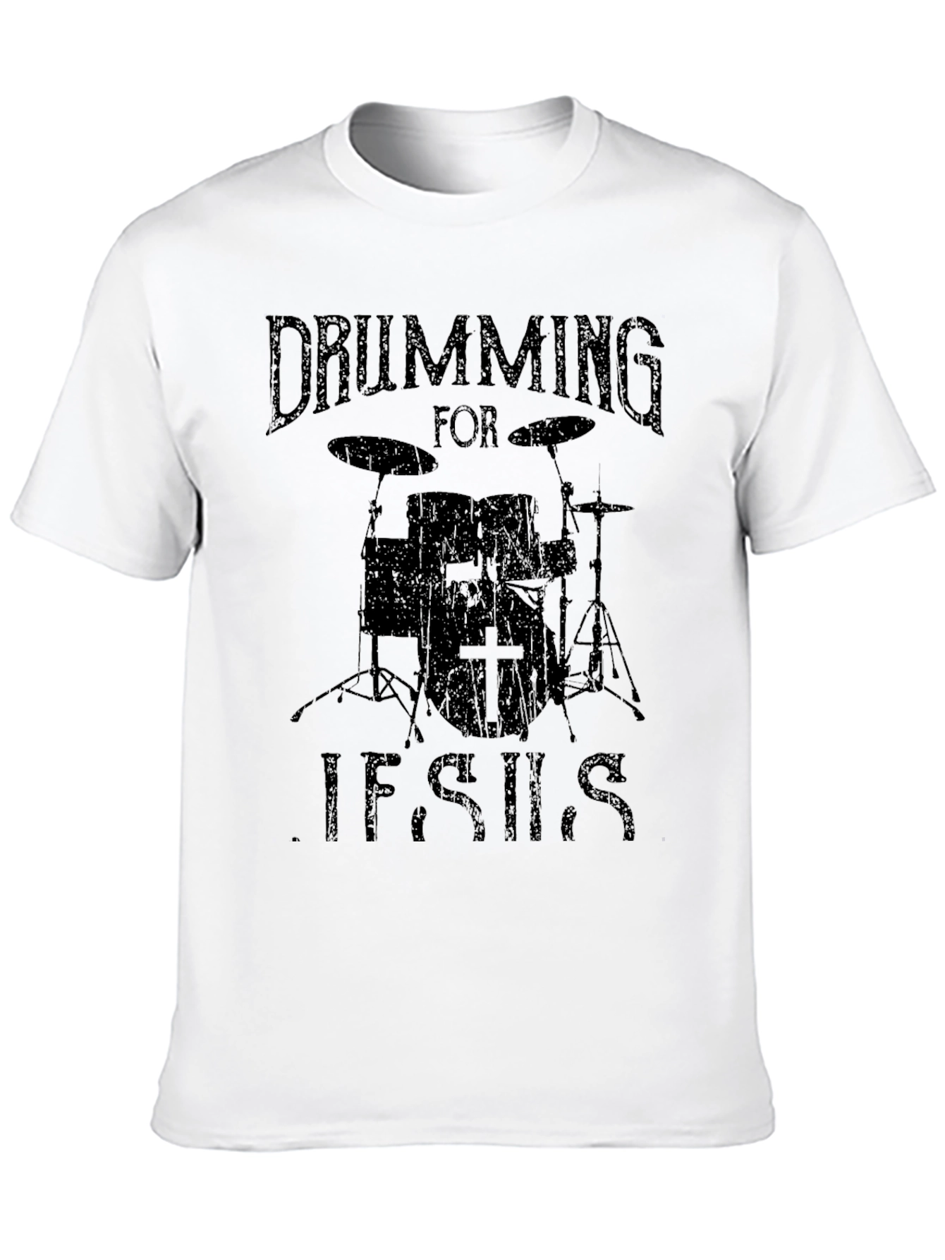 Drumming for Jesus Black T-Shirt