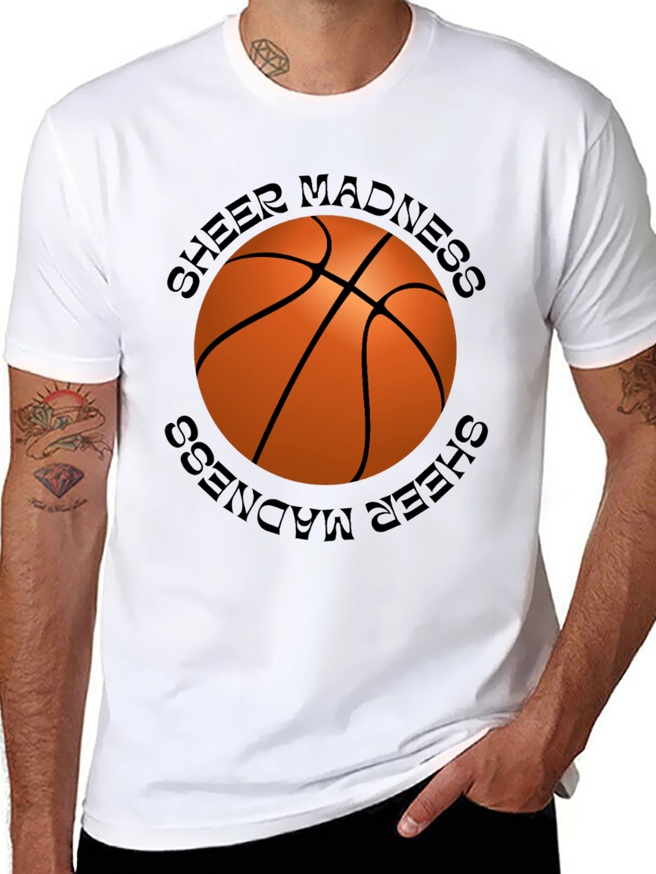 Sheer Madness Basketball Graphic T-Shirt
