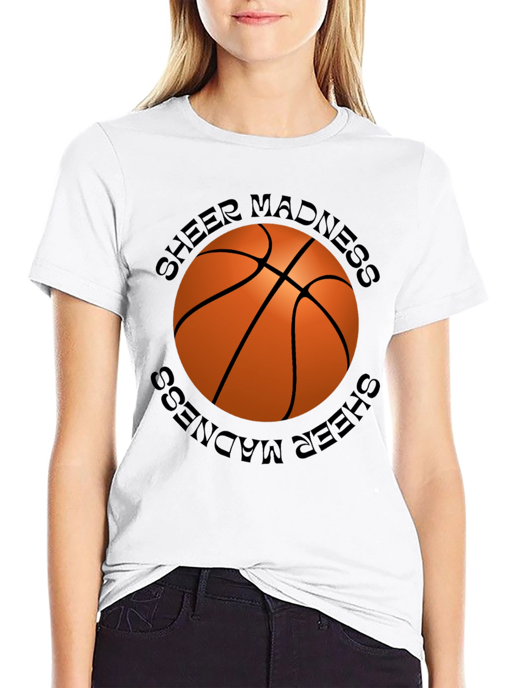 Sheer Madness Basketball Graphic T-Shirt