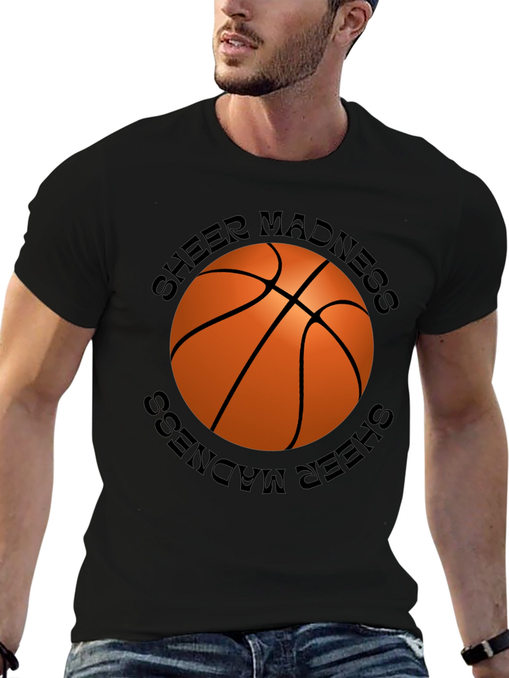 Sheer Madness Basketball Graphic T-Shirt