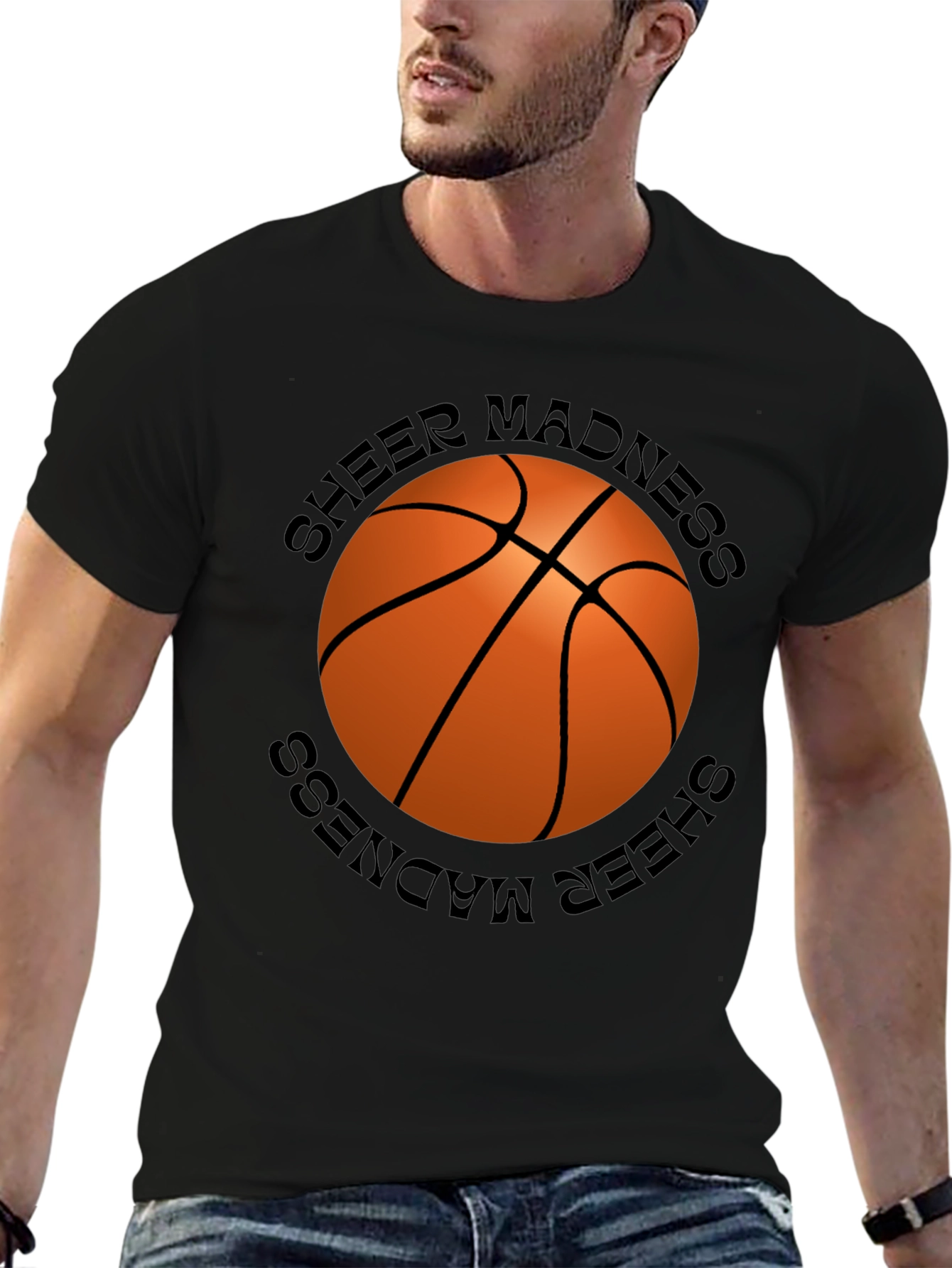Sheer Madness Basketball Graphic T-Shirt