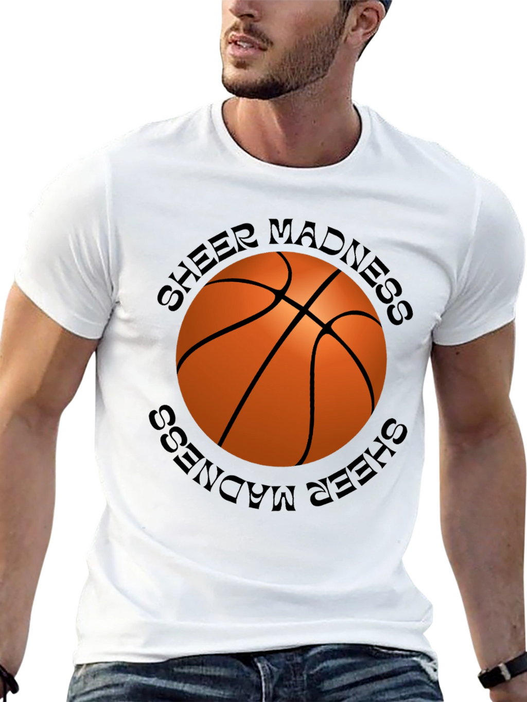 Sheer Madness Basketball Graphic T-Shirt