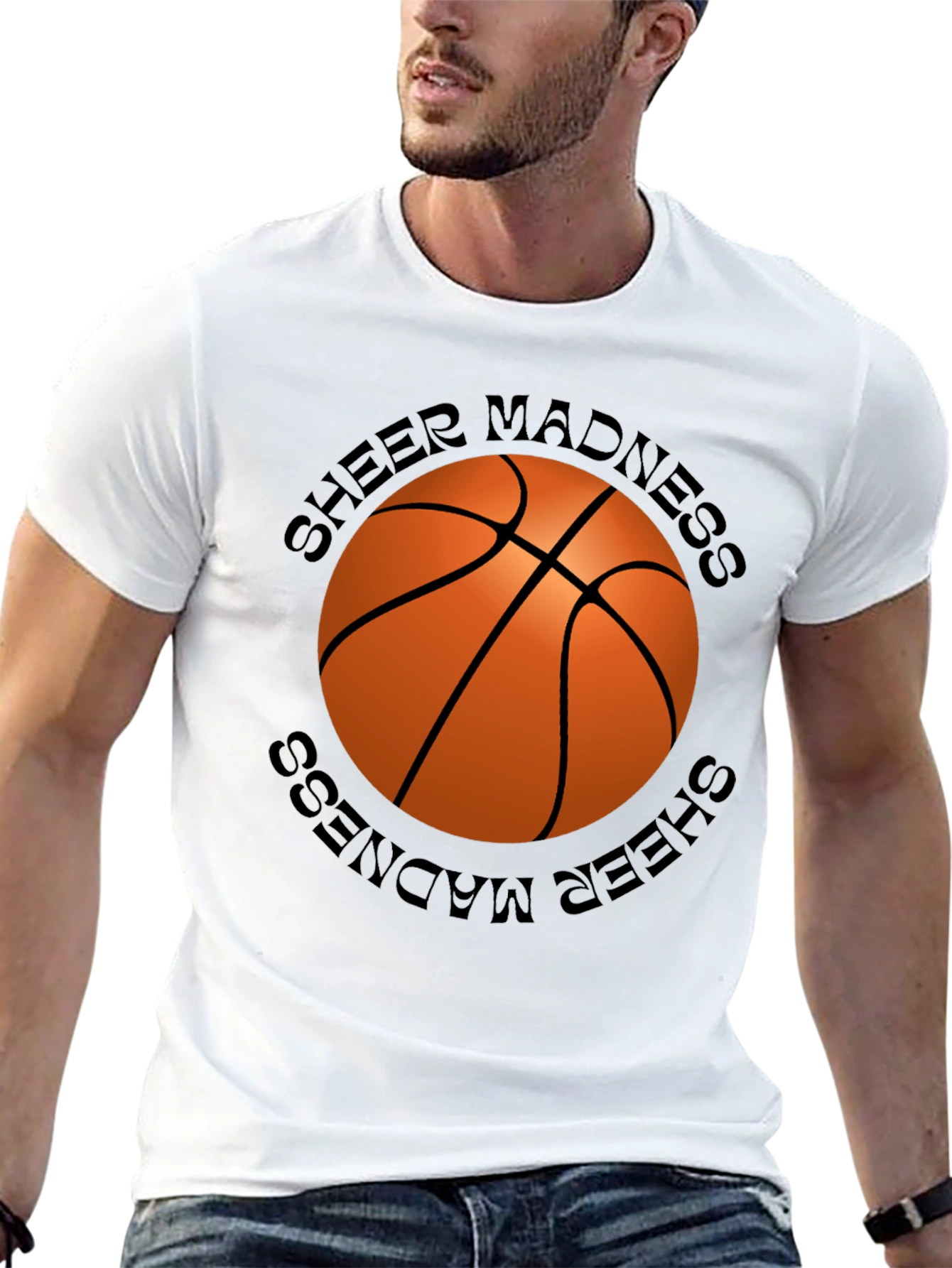 Sheer Madness Basketball Graphic T-Shirt