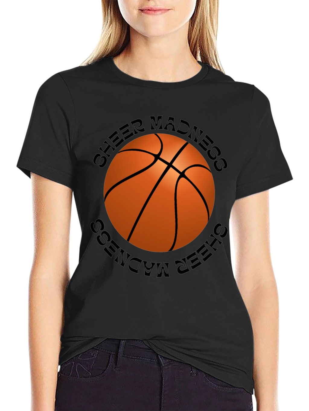 Sheer Madness Basketball Graphic T-Shirt