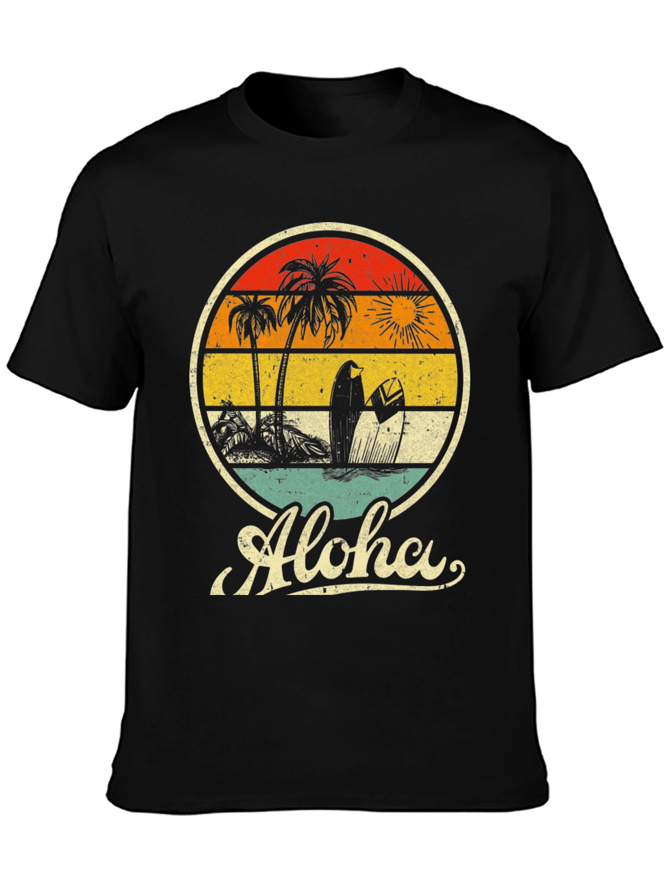 Vintage Aloha Surf T-Shirt - Retro Beach Design