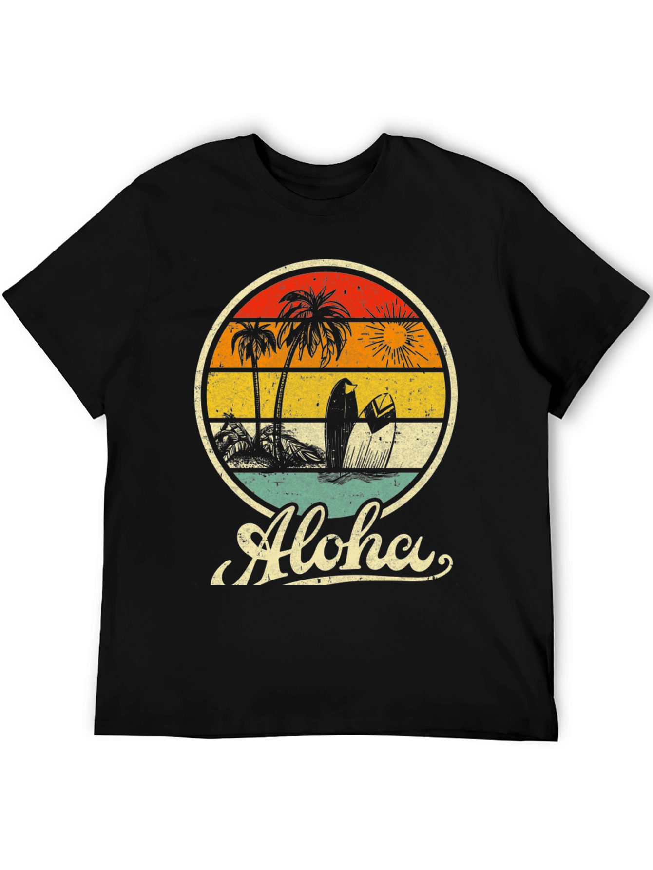 Vintage Aloha Surf T-Shirt - Retro Beach Design