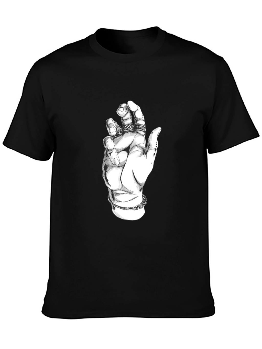 Hand Graphic Black T-Shirt - Unisex