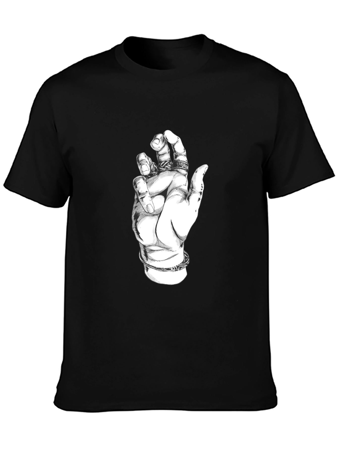 Hand Graphic Black T-Shirt - Unisex