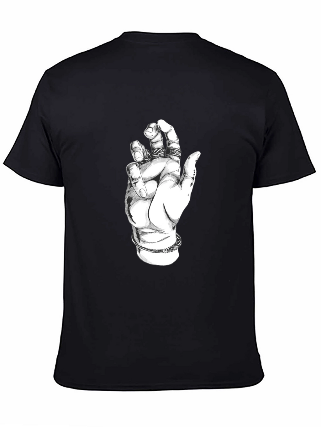 Hand Graphic Black T-Shirt - Unisex