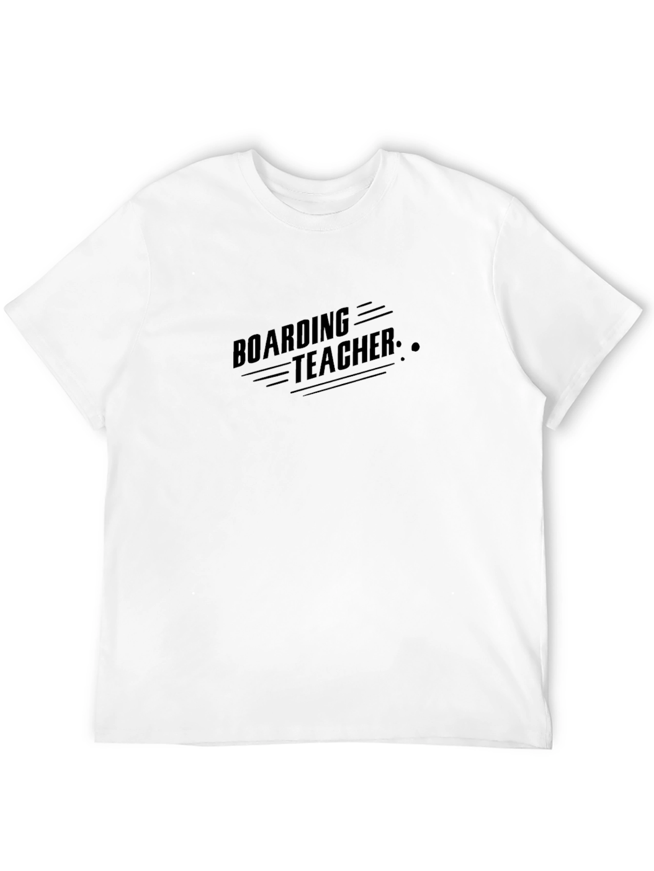 Boarding Teacher Graphic Tee - Classic Black T-Shirt