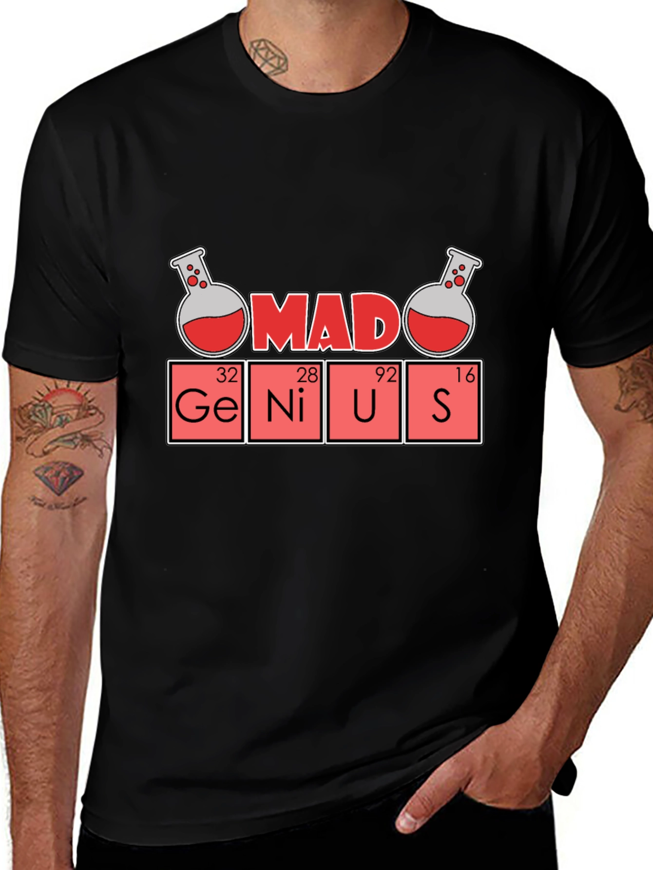 Mad Genius Science T-Shirt - Fun Geeky Style